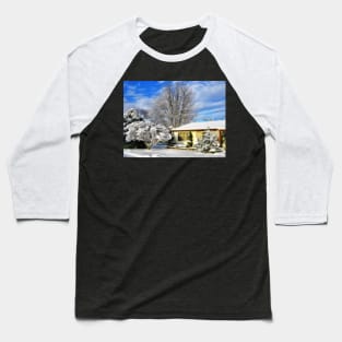 Snowy Afternoon Baseball T-Shirt